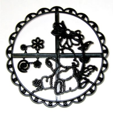 мишка с цветочком